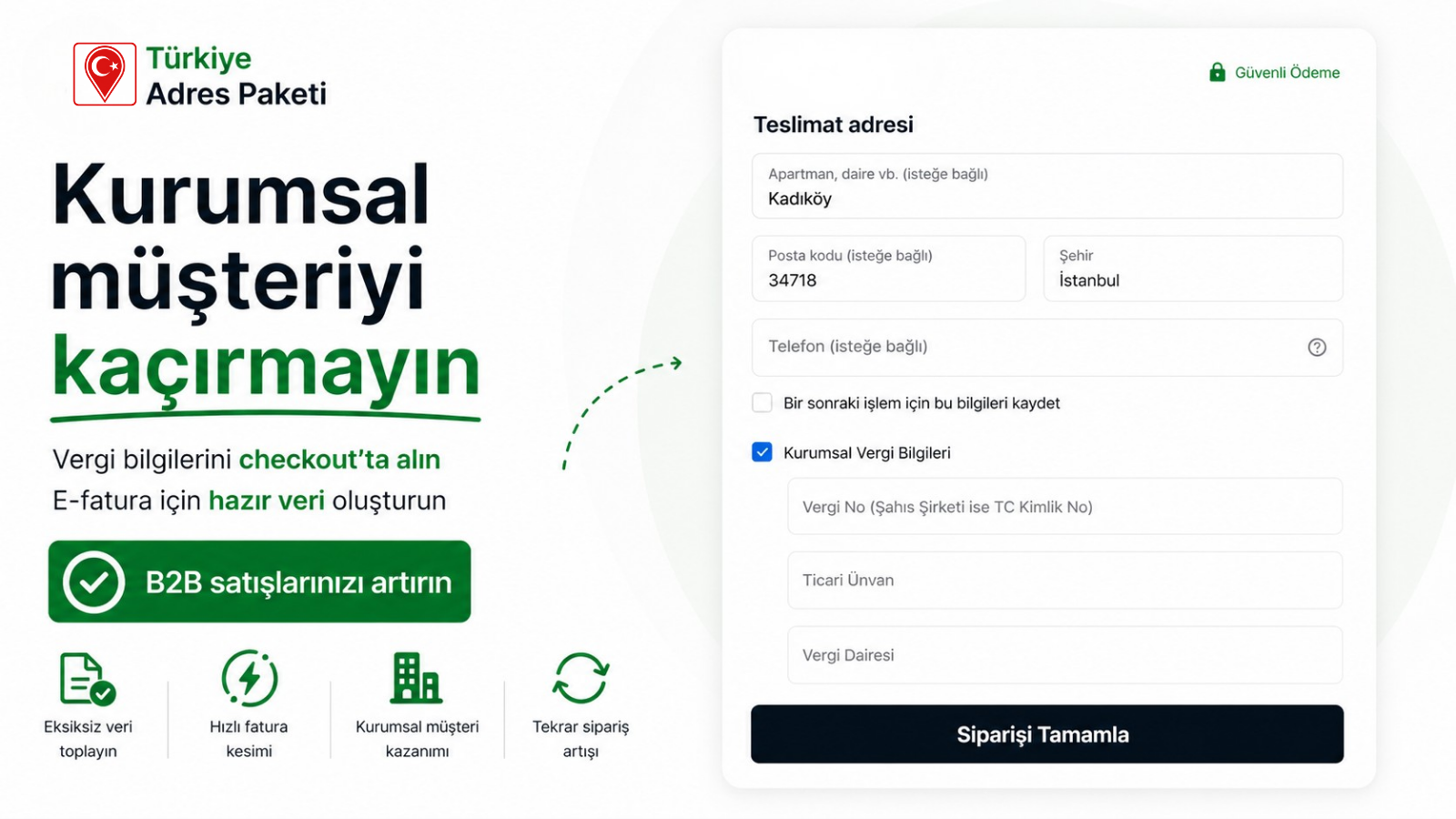 Kurumsal fatura bilgisi toplama